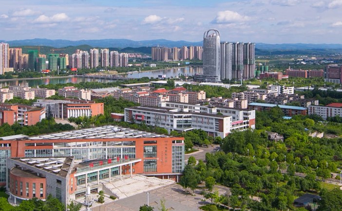 鸟瞰四川工程职业技术学院