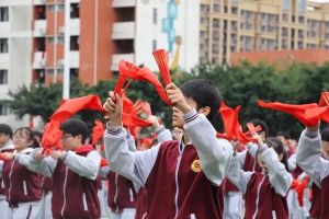 成都高中学校金堂中学田径运动会开幕式来了