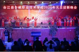 成都中专学校合江县少岷职业技术学校举行元旦迎新晚会