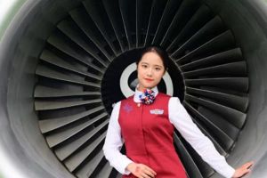 成都中职学校|成都东星航空职业学校校花涂文静