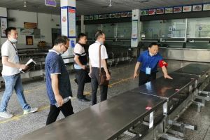市疫情督查组到四川五月花技师学院督查防疫工作