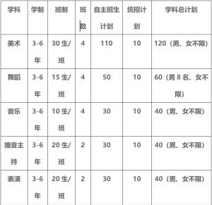 2020年四川现代艺术学校招生计划、考试要求