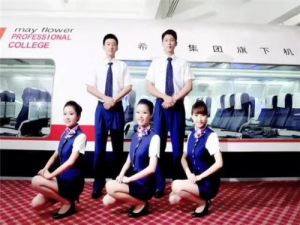 初中毕业学四川五月花技师学院航空服务专业怎样