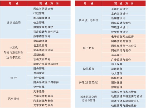 四川托普计算机职业学校招生专业