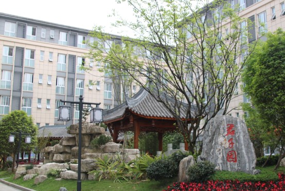 眉山东辰学校校园一角